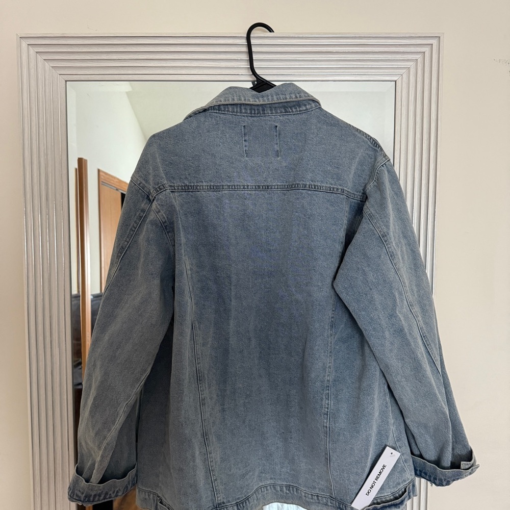 Princess Polly Oversized Denim Jacket NWT - Picture 6 of 10